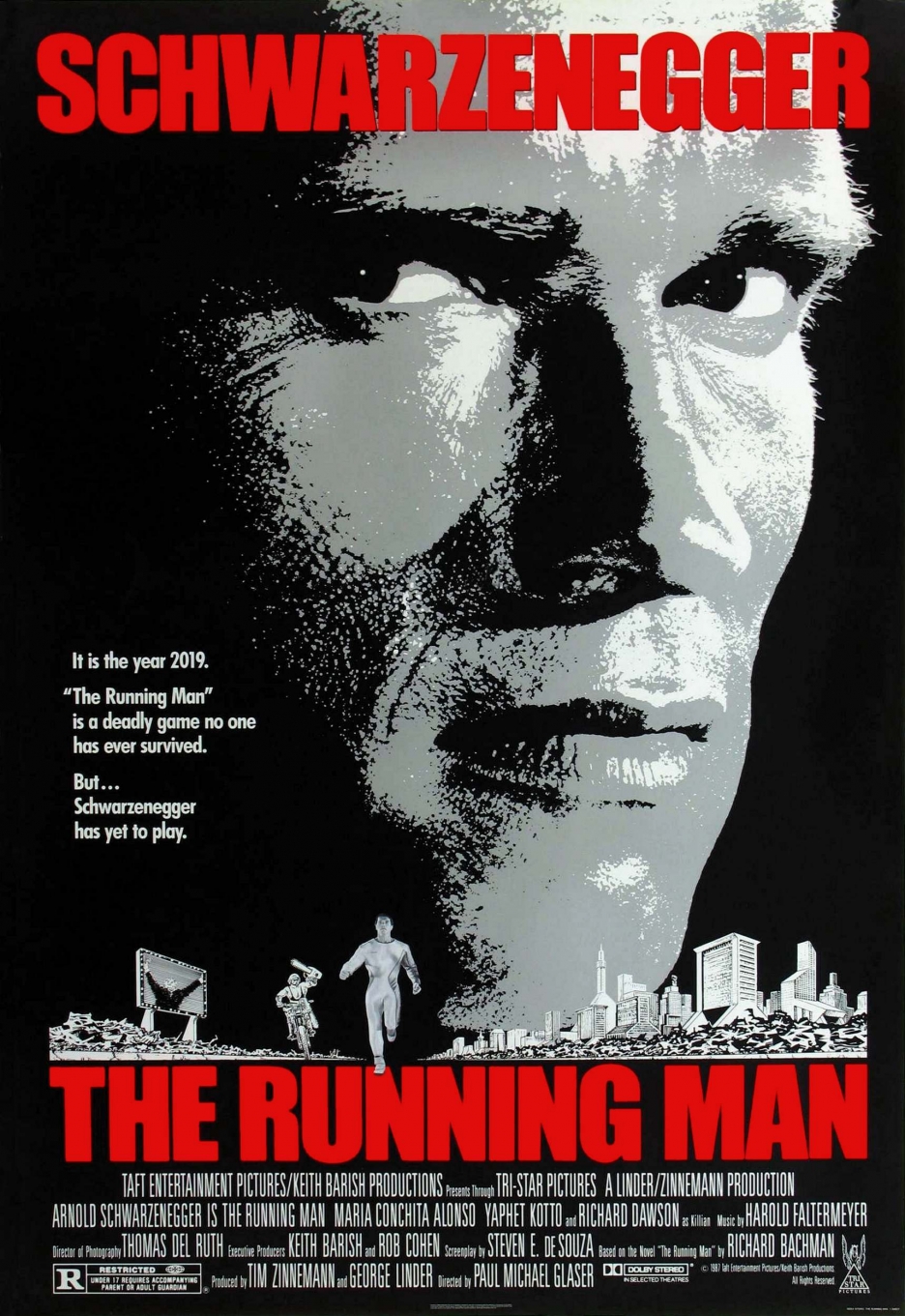 ดูหนังออนไลน์ฟรี The Running Man (1987) คนเหล็กท้าชนนรก หนังมาสเตอร์ หนังเต็มเรื่อง ดูหนังฟรีออนไลน์ ดูหนังออนไลน์ หนังออนไลน์ ดูหนังใหม่ หนังพากย์ไทย หนังซับไทย ดูฟรีHD